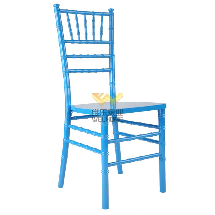 Blue wooden chiavari chair for wedding/events